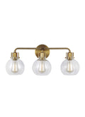 GENERATION LIGHTING  Clara 3 - Light Vanity Burnished Brass VS24403BBS