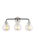 GENERATION LIGHTING Clara 3 - Light Vanity Polished Nickel VS24403PN/TXB
