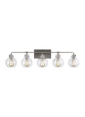 GENERATION LIGHTING  Clara 5 - Light Vanity Satin Nickel VS24405SN