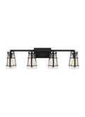 GENERATION LIGHTING Adelaide 4 Light Vanity Midnight Black VS2474MBK
