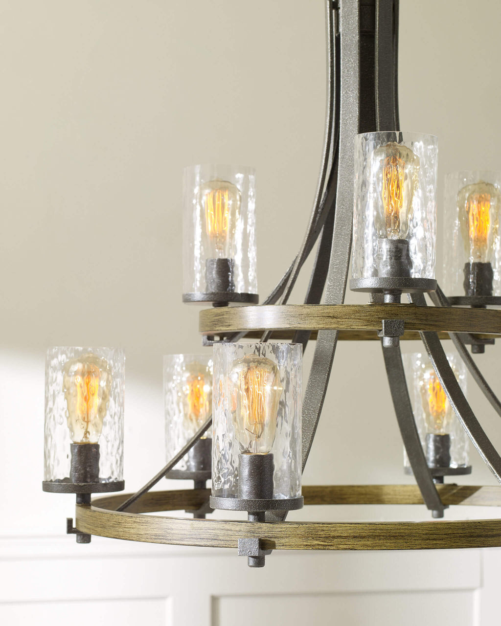 GENERATION LIGHTING Angelo Two-Tier Chandelier F3135/9DWK/SGM