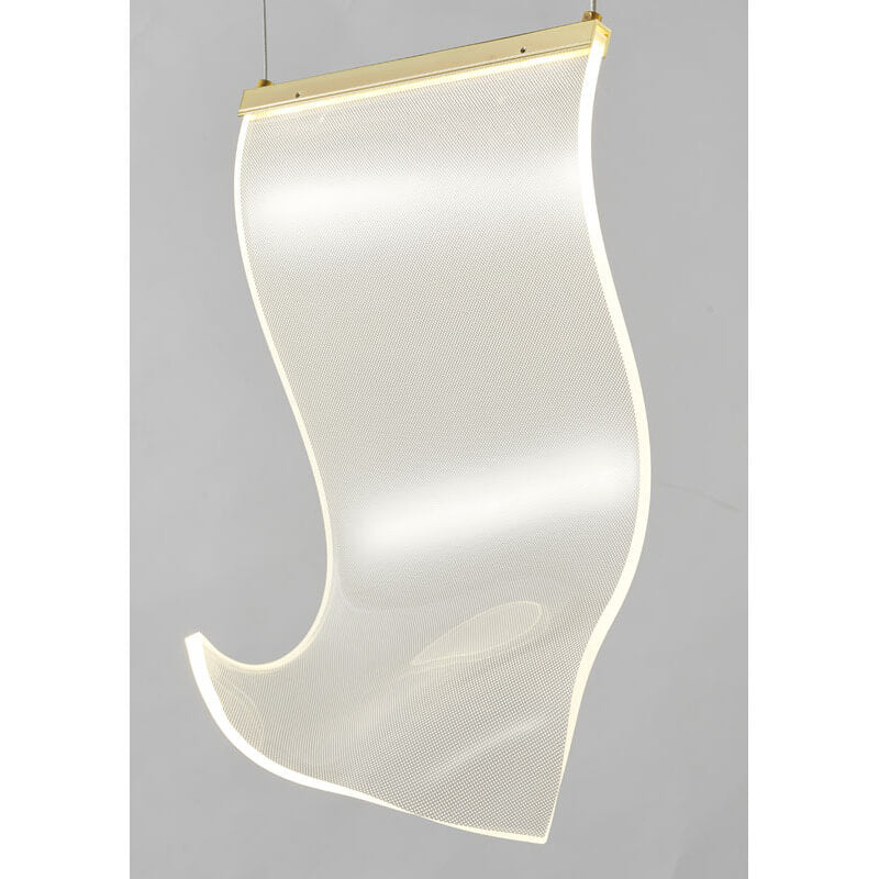 BETHEL ACRYLIC CRUMBLED SHEET PENDANT GOLD GL420P10G