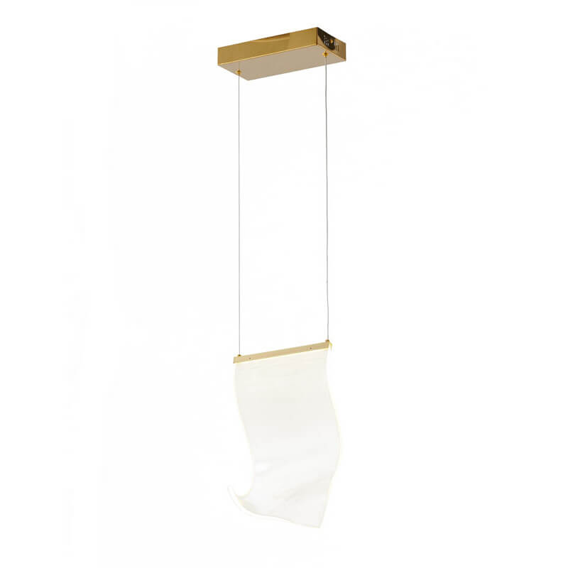 BETHEL ACRYLIC CRUMBLED SHEET PENDANT GOLD GL420P10G