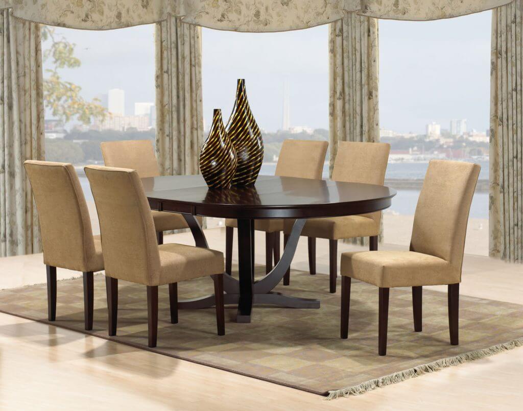 CARDINAL WOODCRAFT GRAND LOUVRE SINGLE PEDESTAL TABLE