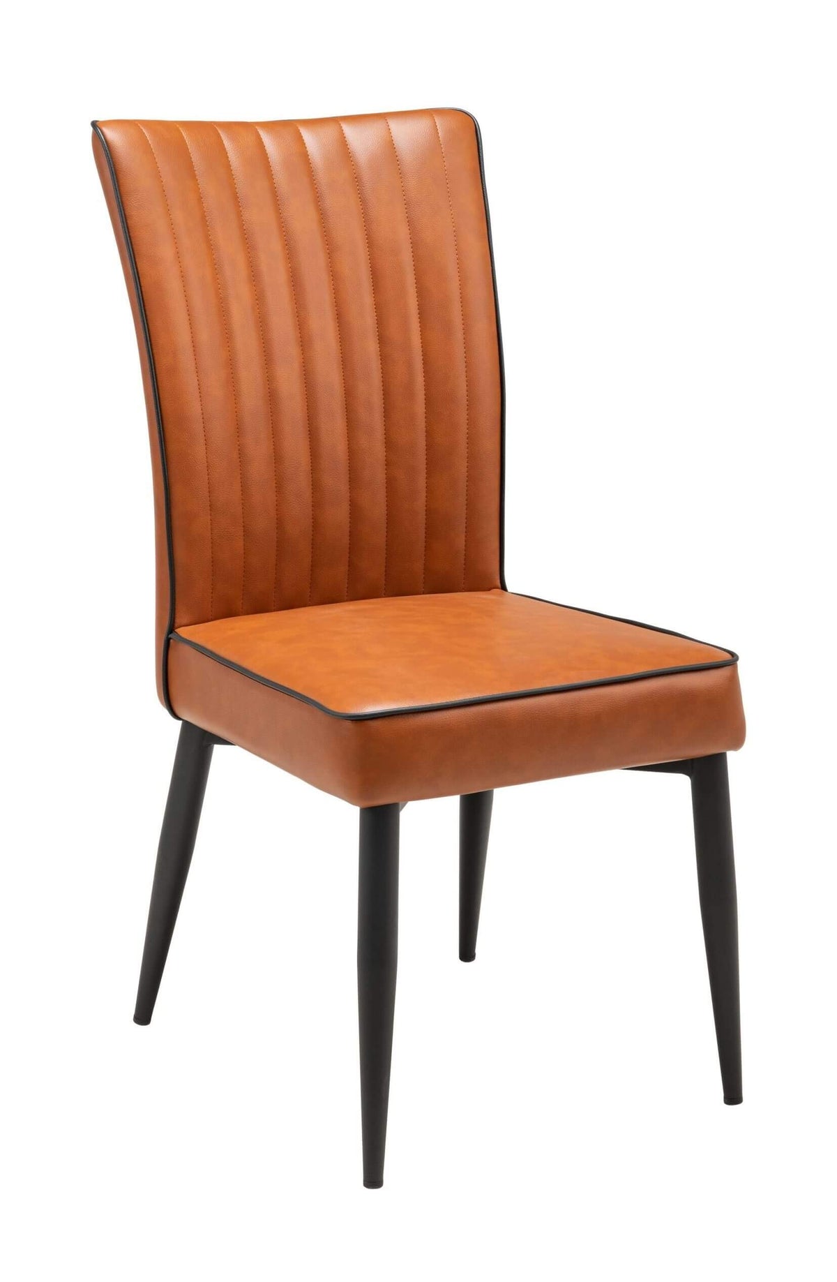 FURNISHINGS MATE GRETTA CHAIR COGNAC SET OF TWO DC 363-CN