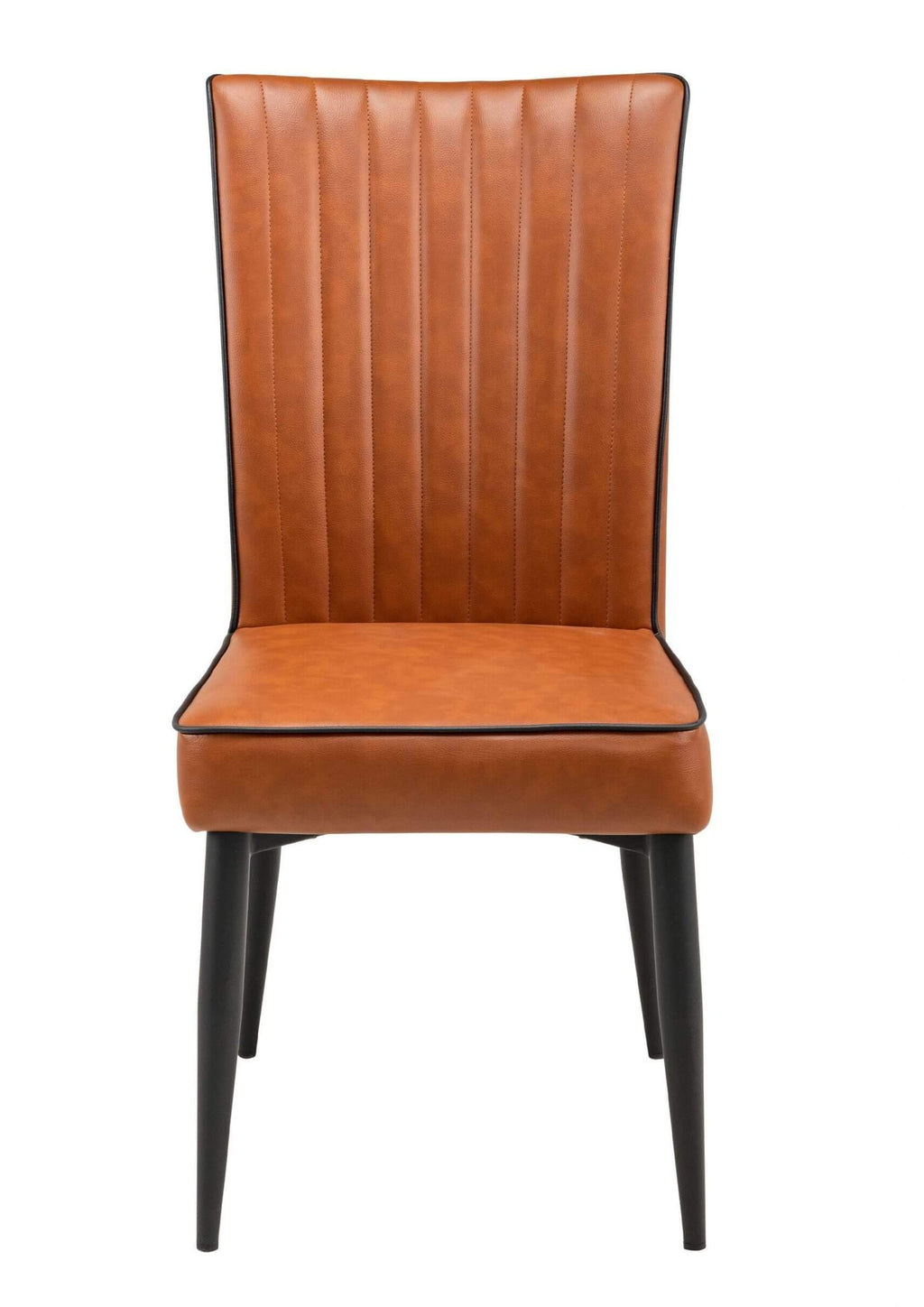 FURNISHINGS MATE GRETTA CHAIR COGNAC SET OF TWO DC 363-CN