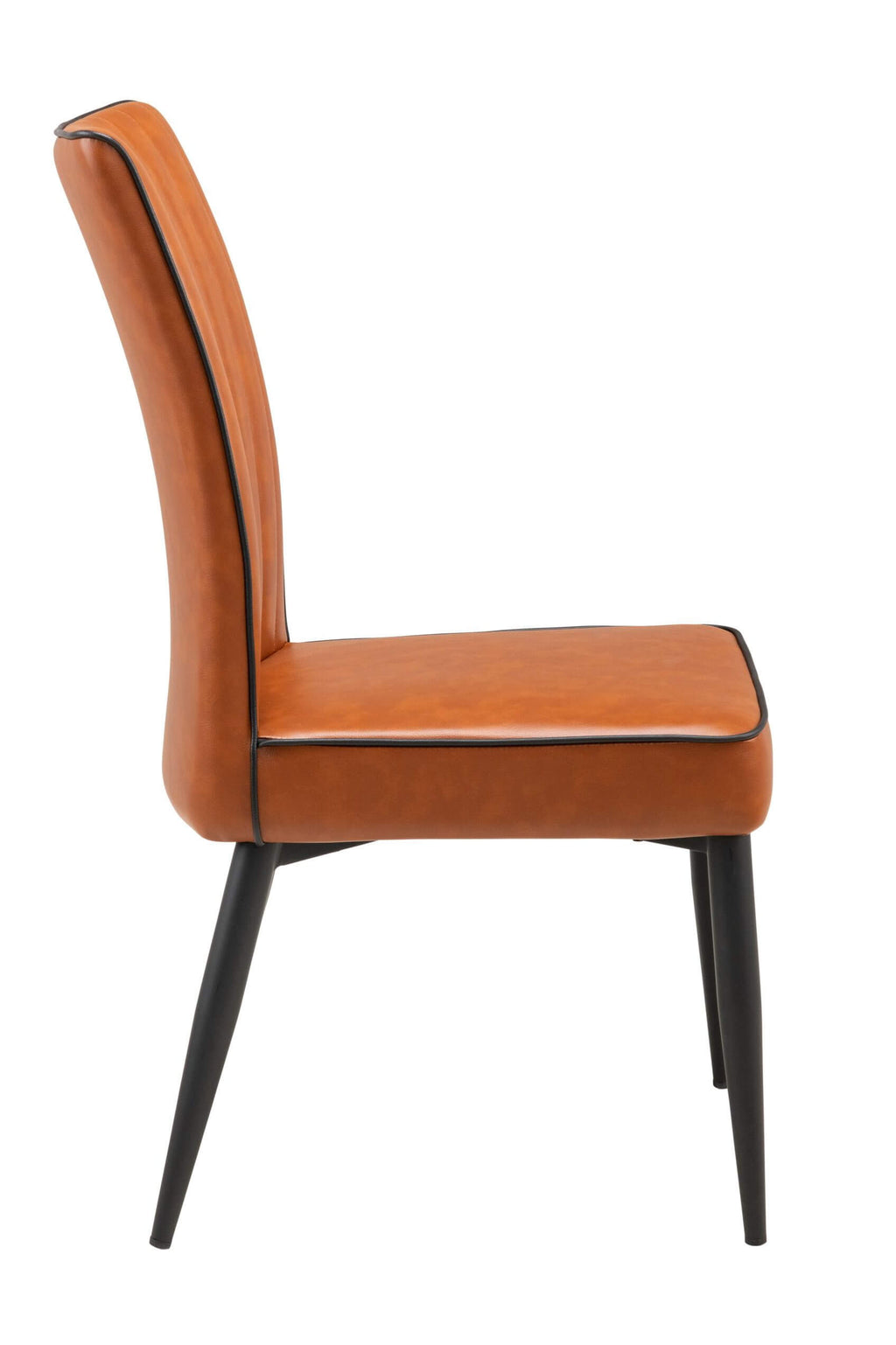 FURNISHINGS MATE GRETTA CHAIR COGNAC SET OF TWO DC 363-CN