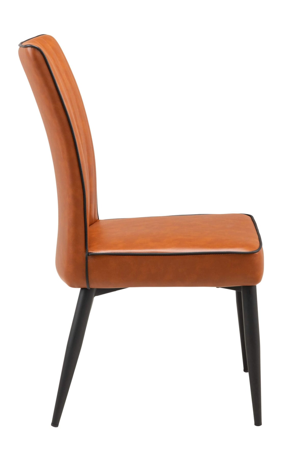 FURNISHINGS MATE GRETTA CHAIR COGNAC SET OF TWO DC 363-CN
