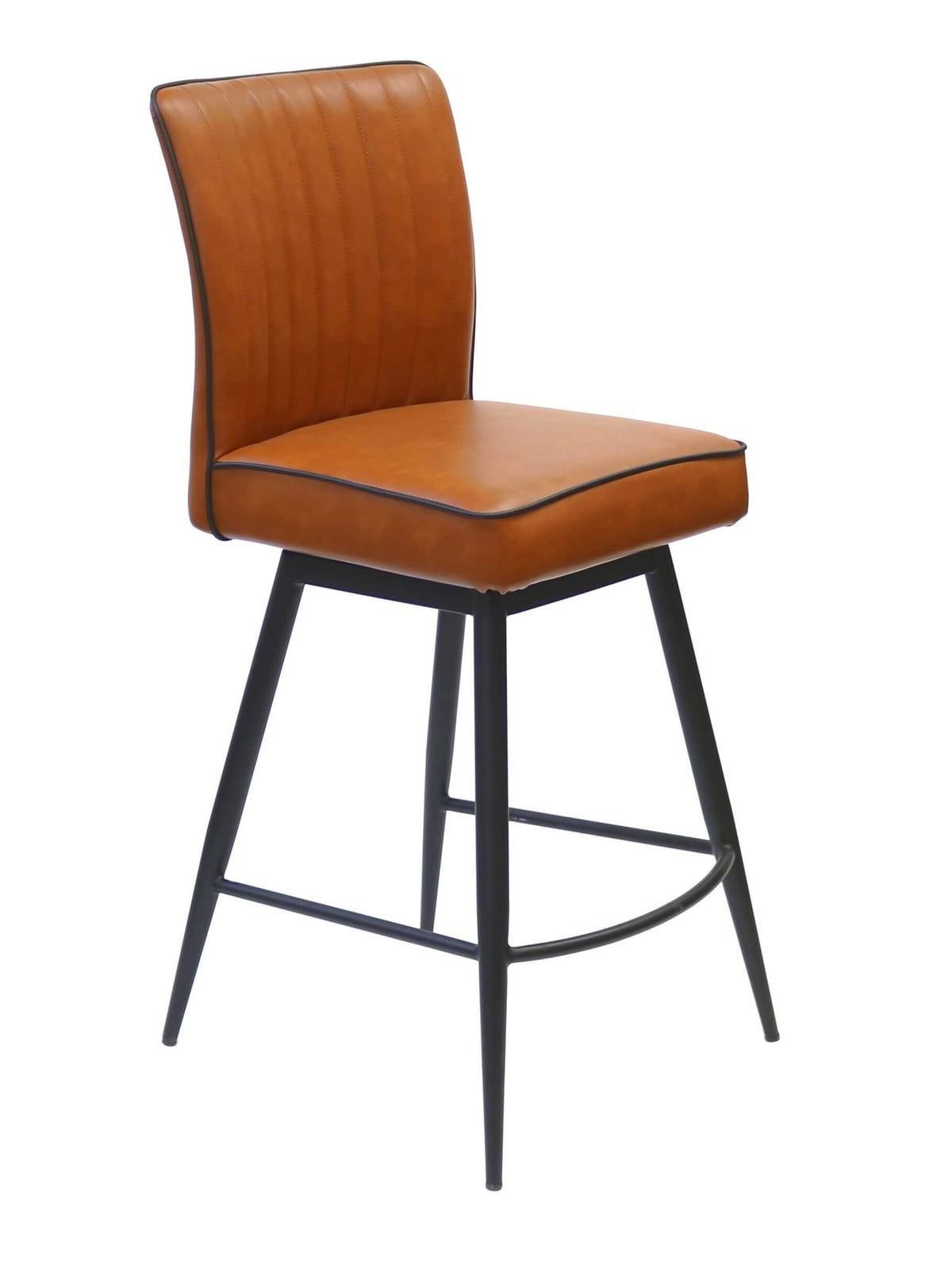 FURNISHINGS MATE GRETTA COUNTER STOOL COGNAC SET OF TWO CS 290-CN-MB