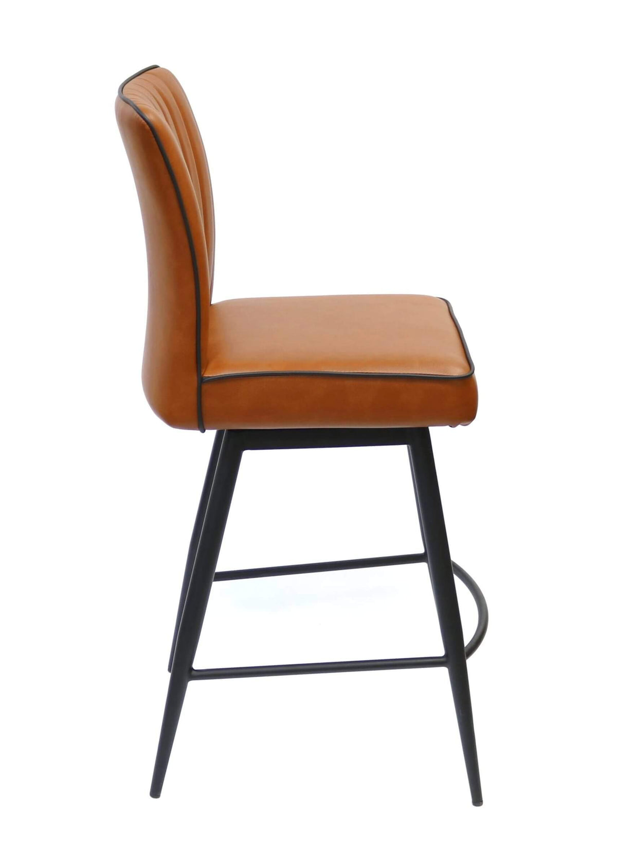 FURNISHINGS MATE GRETTA COUNTER STOOL COGNAC SET OF TWO CS 290-CN-MB