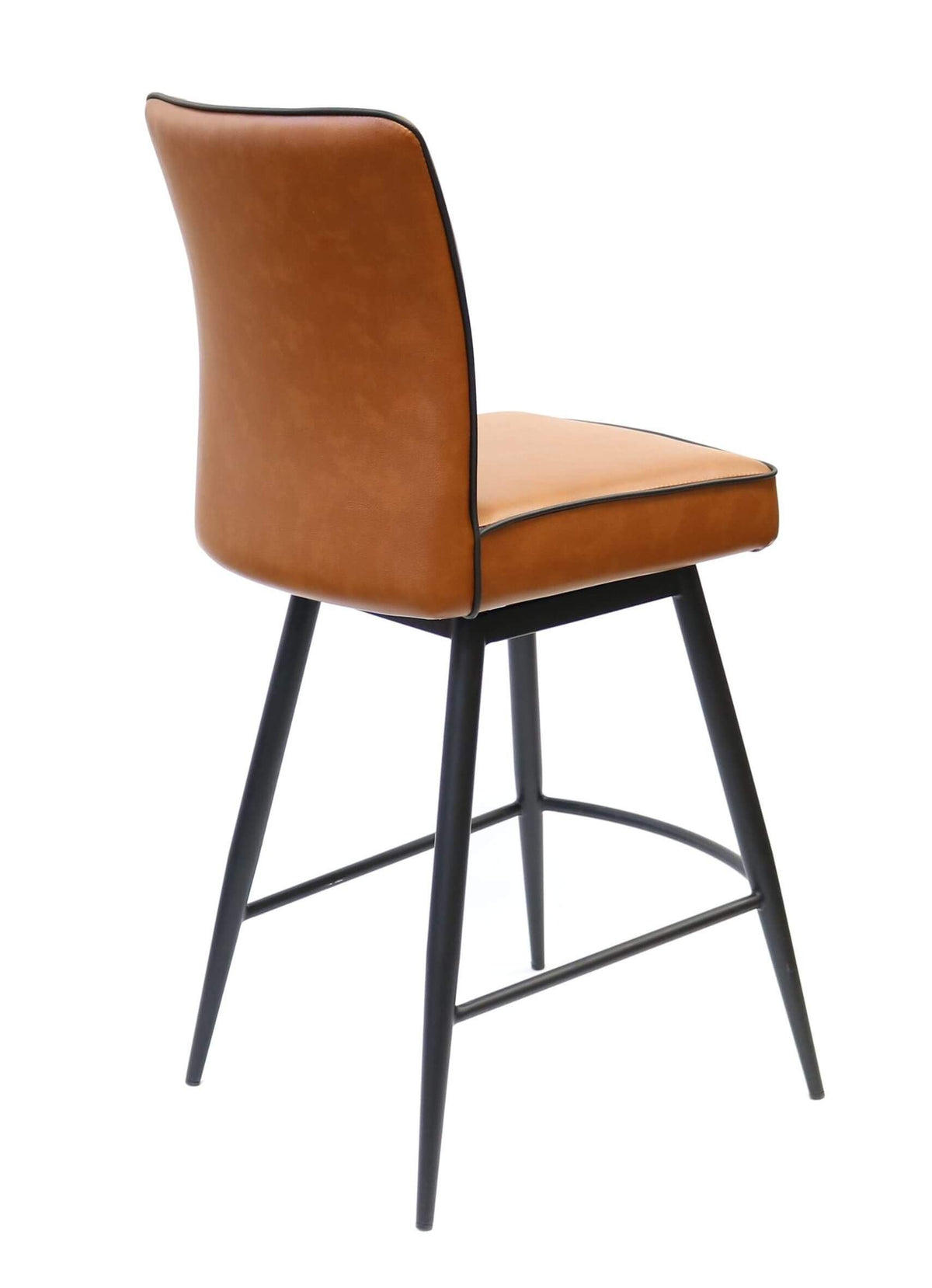 FURNISHINGS MATE GRETTA COUNTER STOOL COGNAC SET OF TWO CS 290-CN-MB