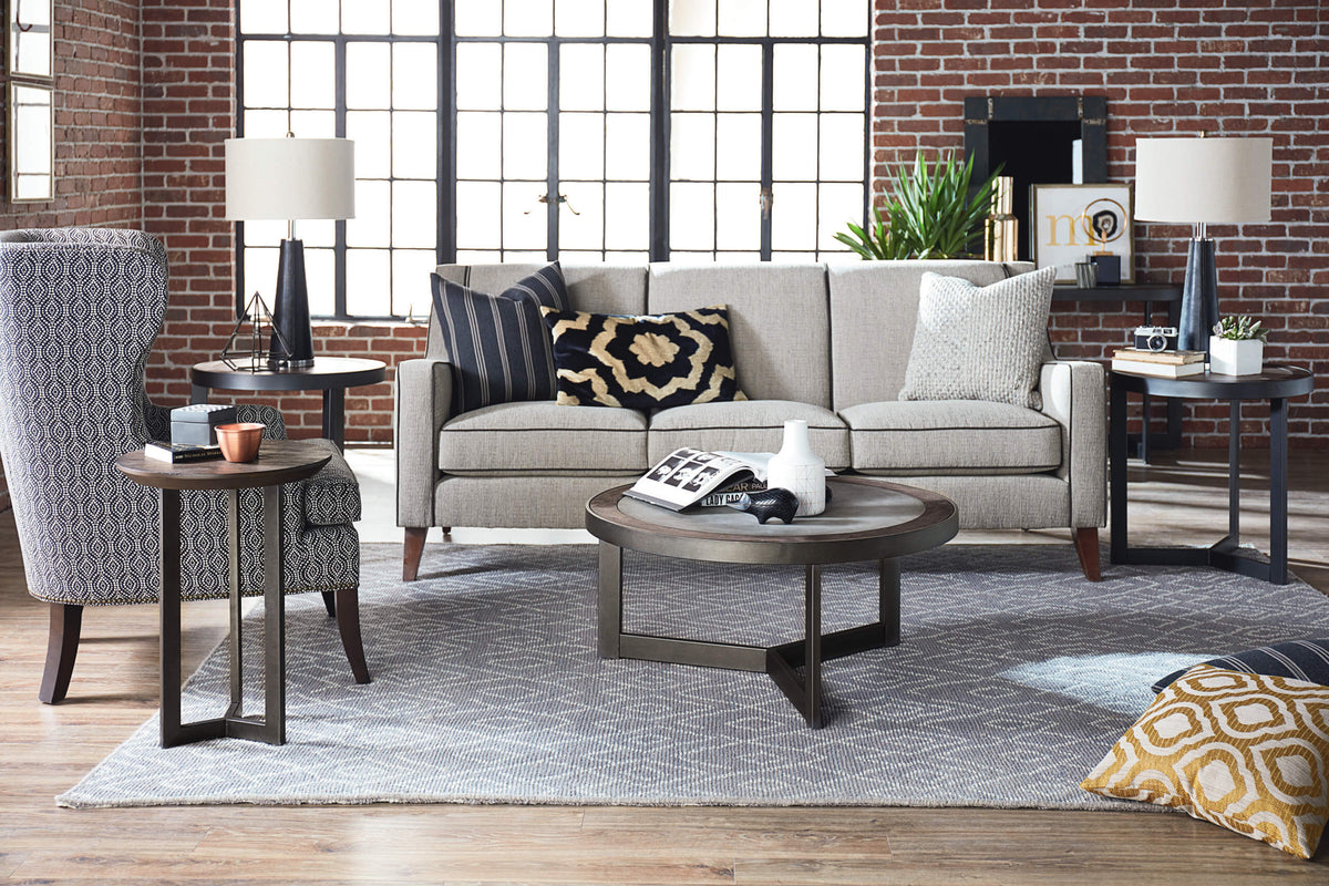 HAMMARY GRAYSTONE-HAMILTON ROUND COCKTAIL TABLE 650-911