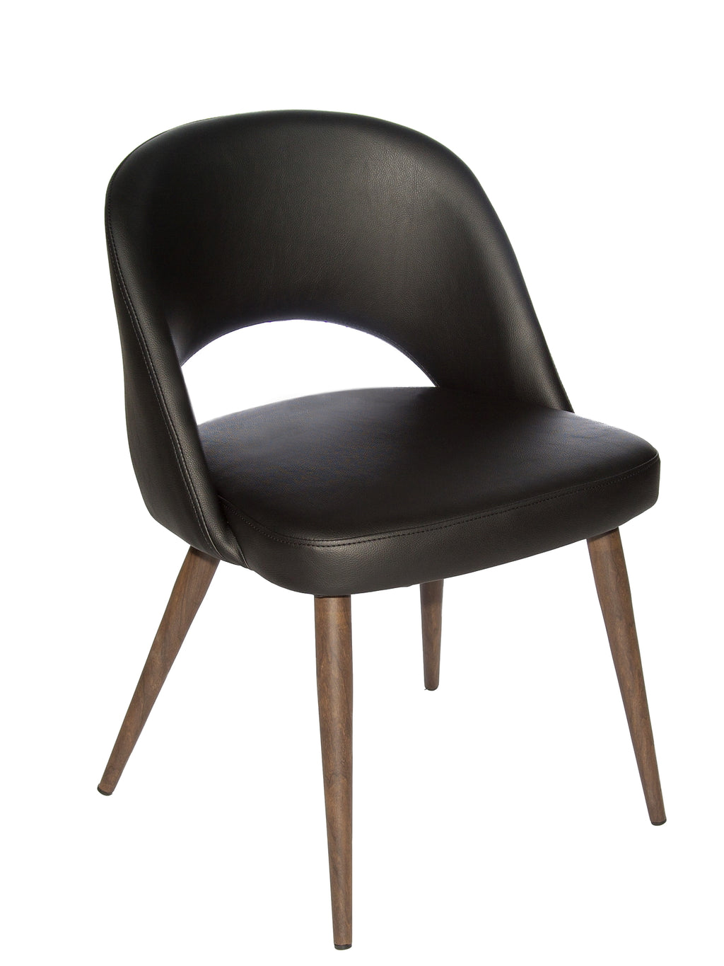 FURNISHINGS MATE HENRICK CHAIR BLACK SET OF TWO DC T11-BL-BW