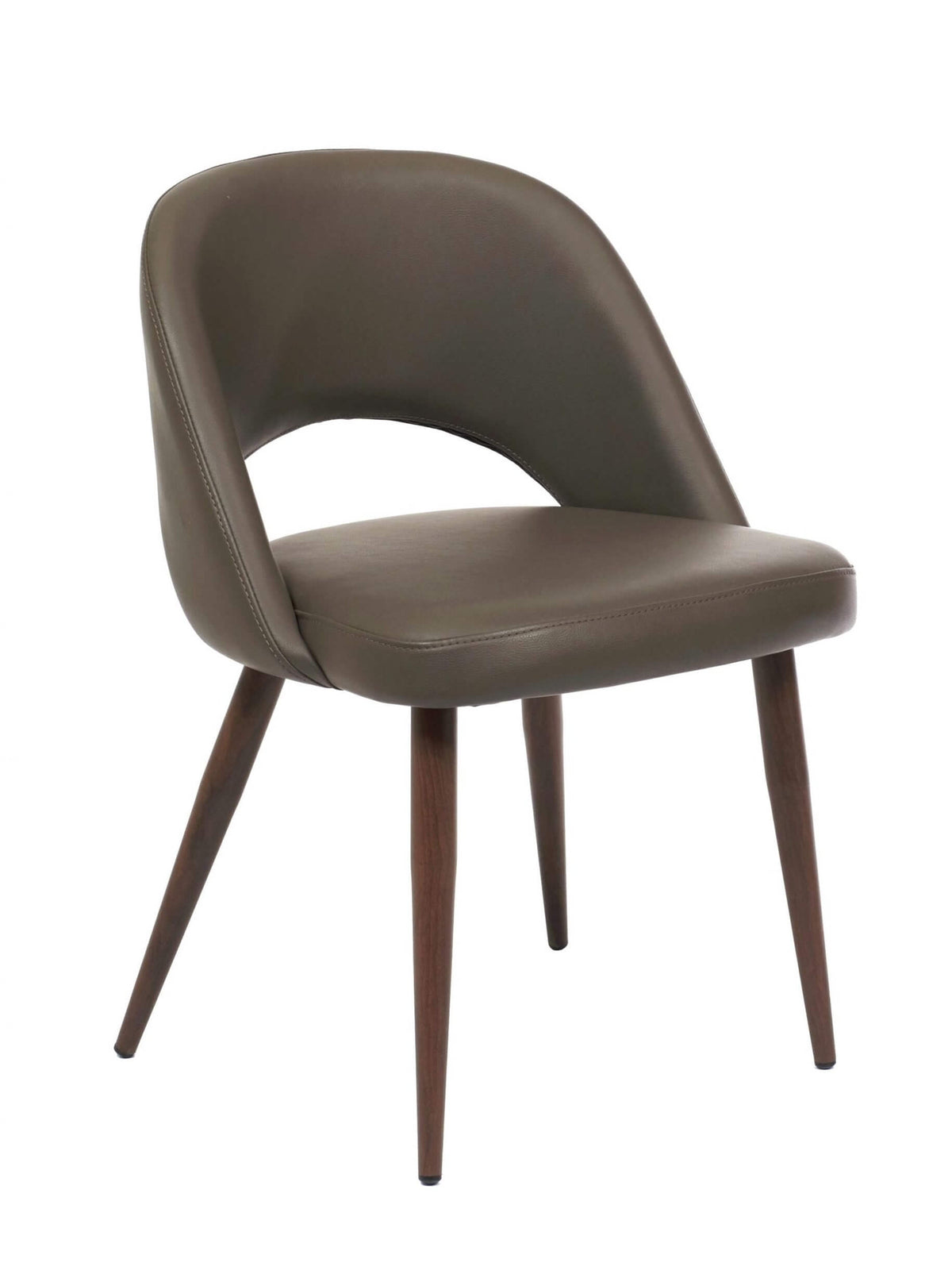FURNISHINGS MATE HENRICK CHAIR GREY SET OF TWO DC T11-GR-BW