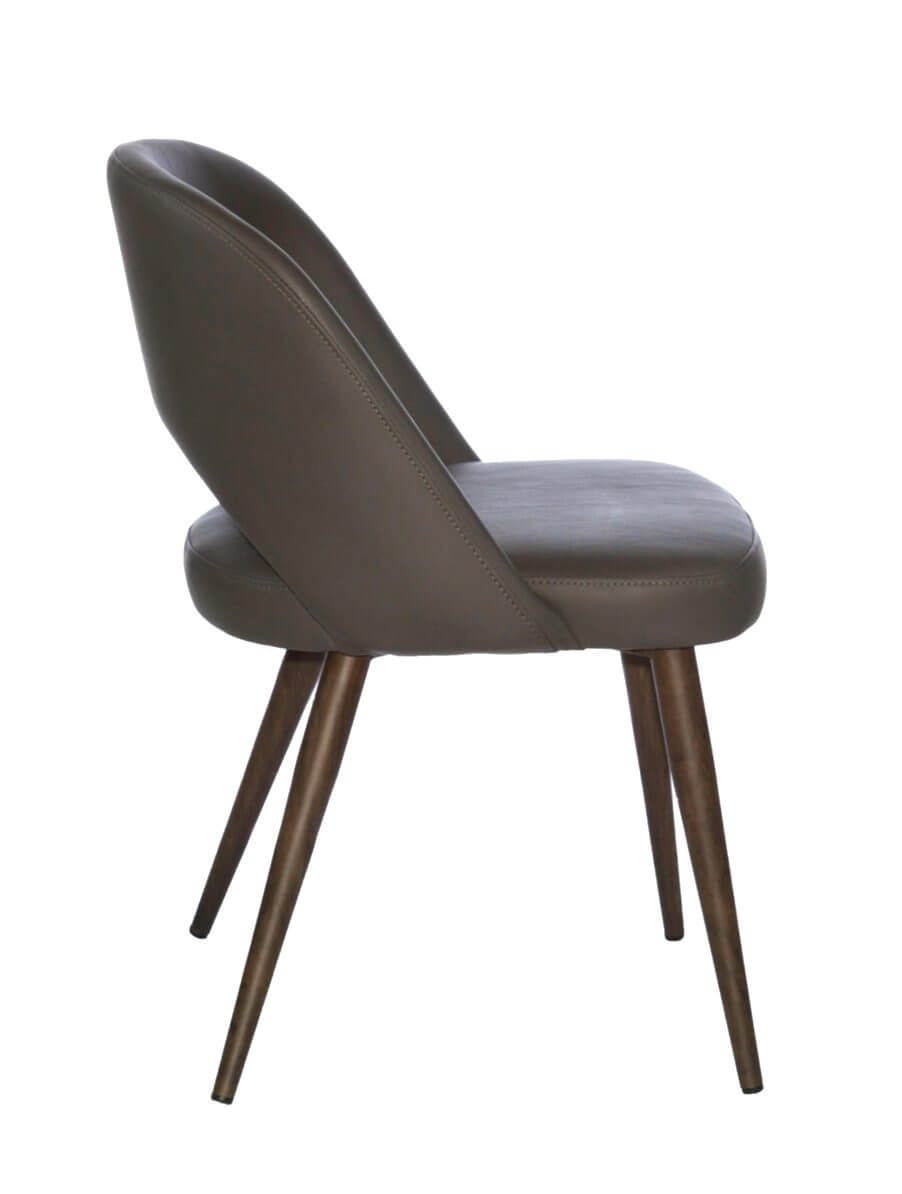 FURNISHINGS MATE HENRICK CHAIR GREY SET OF TWO DC T11-GR-BW
