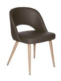 FURNISHINGS MATE HENRICK CHAIR GREY SET OF TWO DC T11-GR-WO