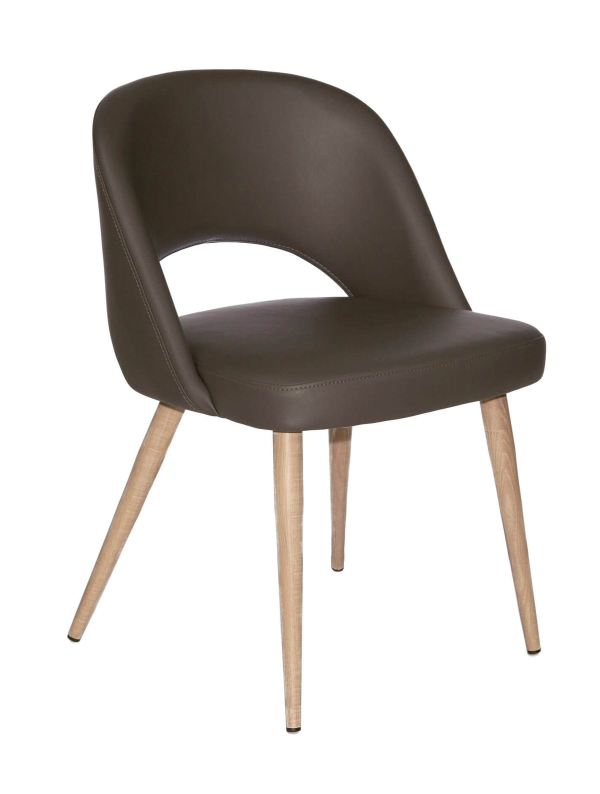 FURNISHINGS MATE HENRICK CHAIR GREY SET OF TWO DC T11-GR-WO