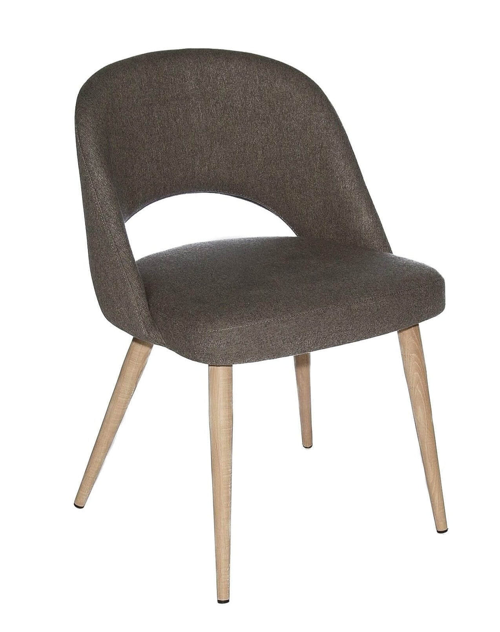 FURNISHINGS MATE HENRICK CHAIR SLATE FABRIC SET OF TWO DC T11-SL-WO