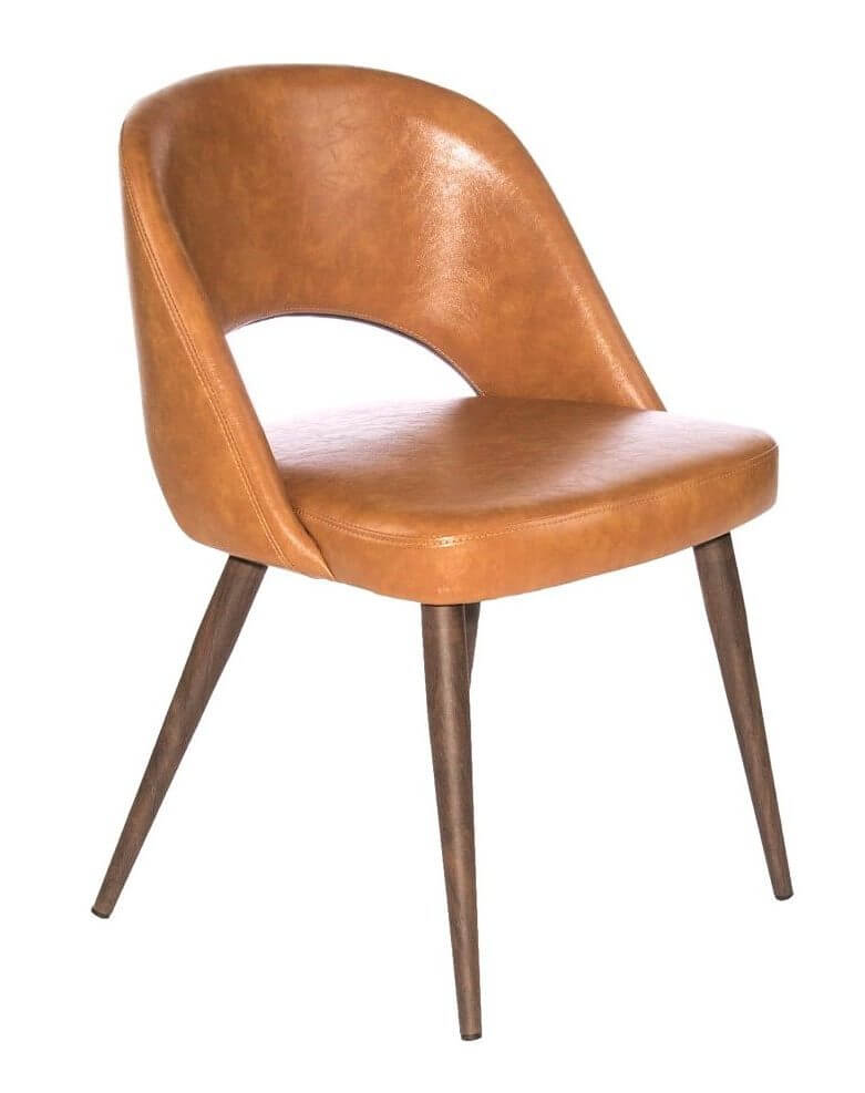 FURNISHINGS MATE HENRICK CHAIR TAN SET OF TWO DC T11-TN-BW