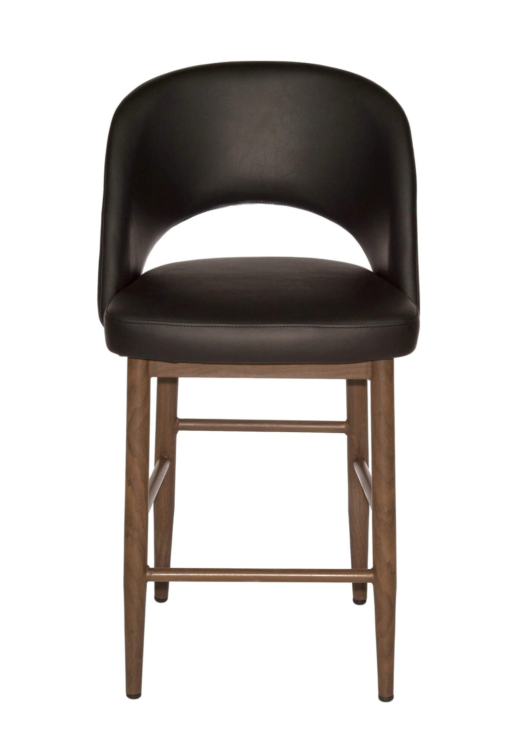 FURNISHINGS MATE HENRICK COUNTER STOOL BLACK SET OF TWO CS T11-BL-BW
