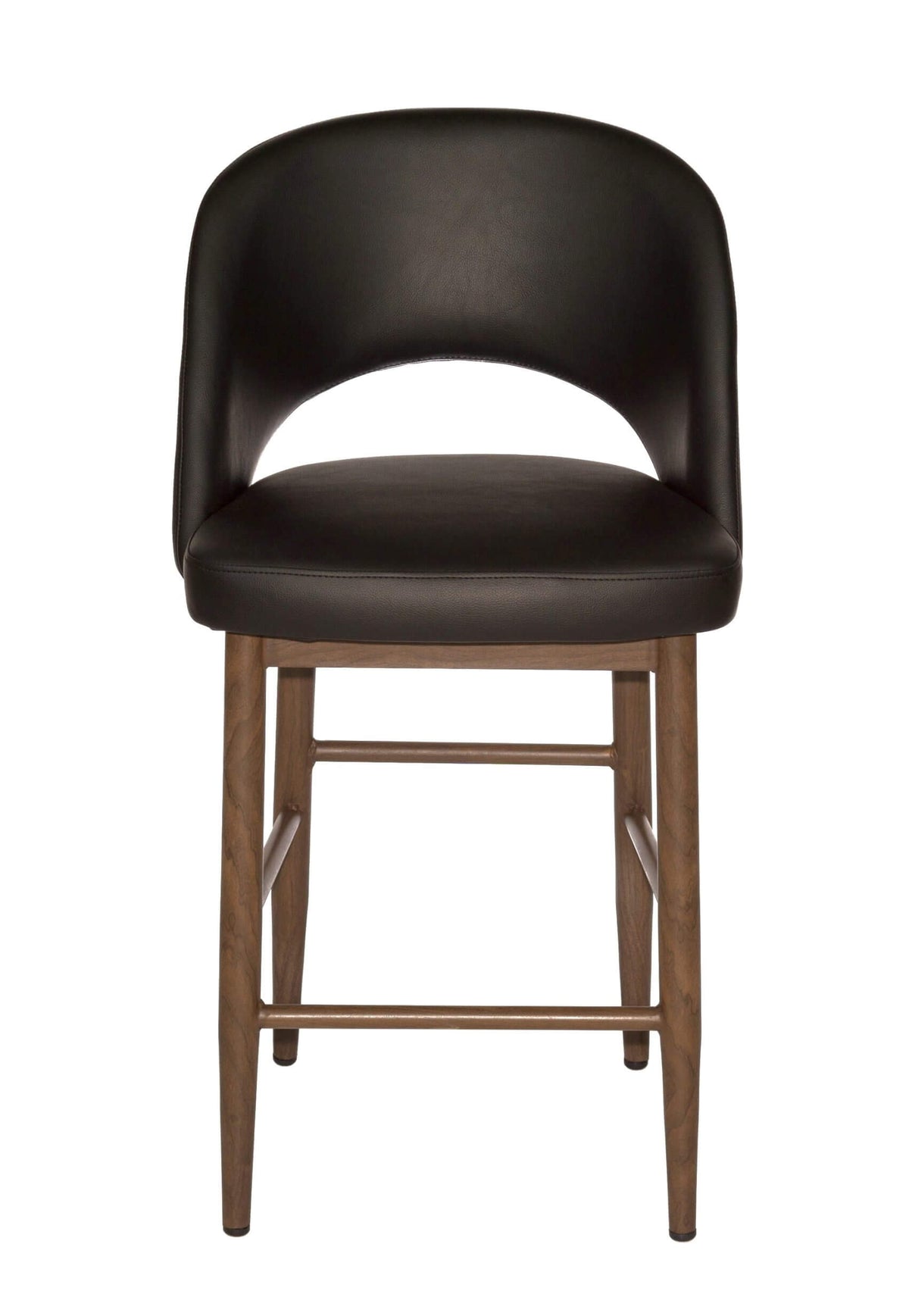 FURNISHINGS MATE HENRICK COUNTER STOOL BLACK SET OF TWO CS T11-BL-BW