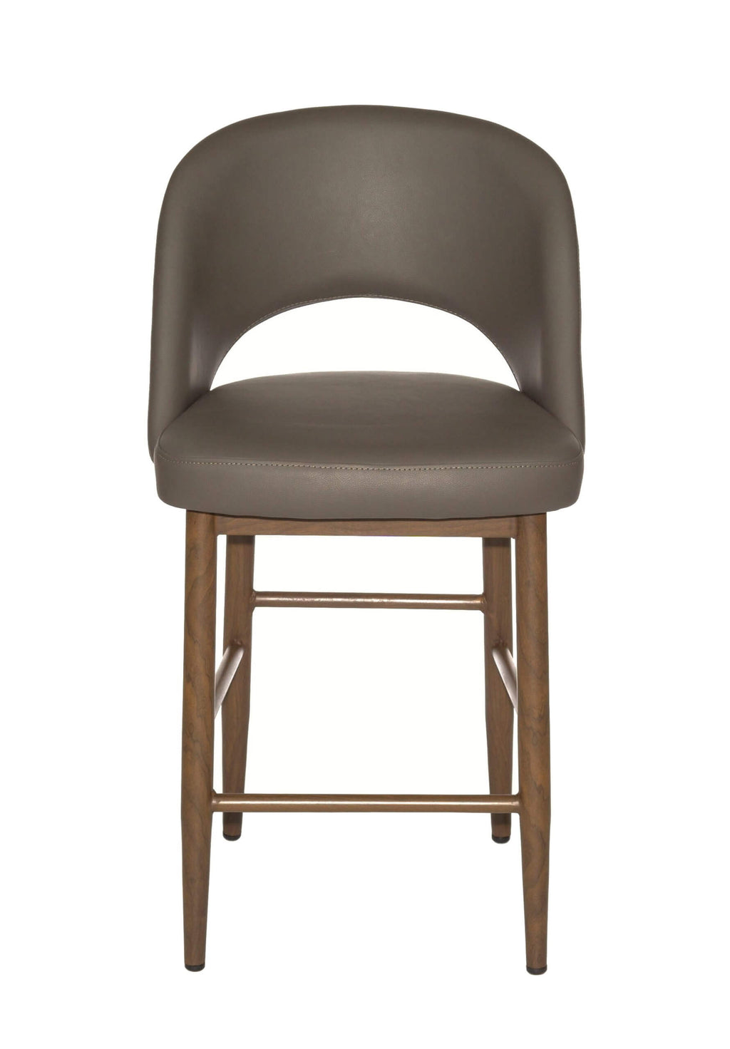 FURNISHINGS MATE HENRICK BAR STOOL GREY SET OF TWO BS T11-GR-BW