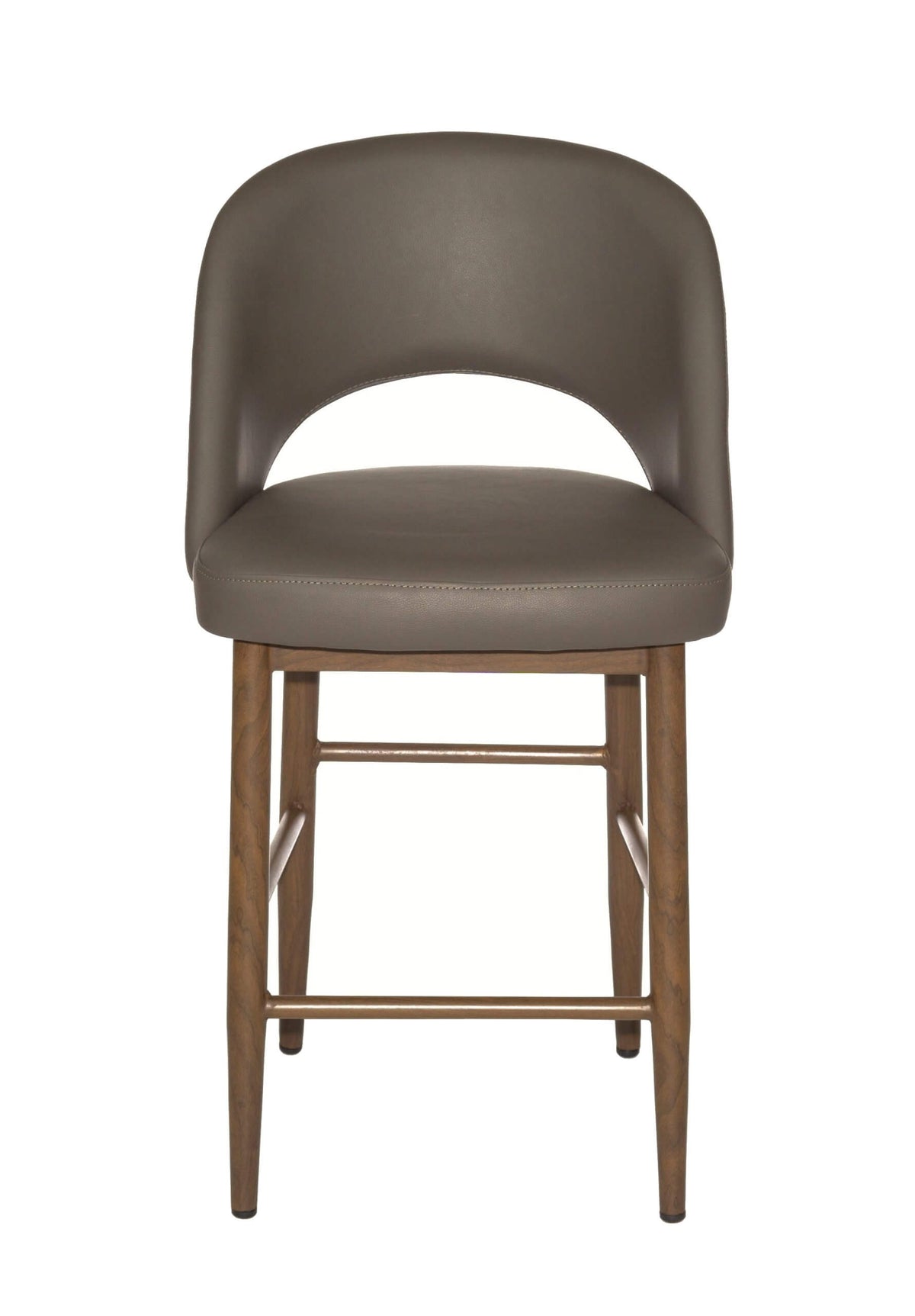 FURNISHINGS MATE HENRICK BAR STOOL GREY SET OF TWO BS T11-GR-BW