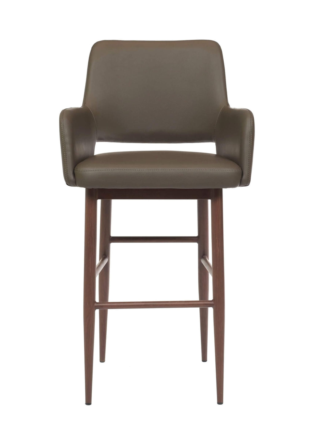 FURNISHINGS MATE ISAAC COUNTER STOOL GREY SET OF TWO CS T16-GR-BW