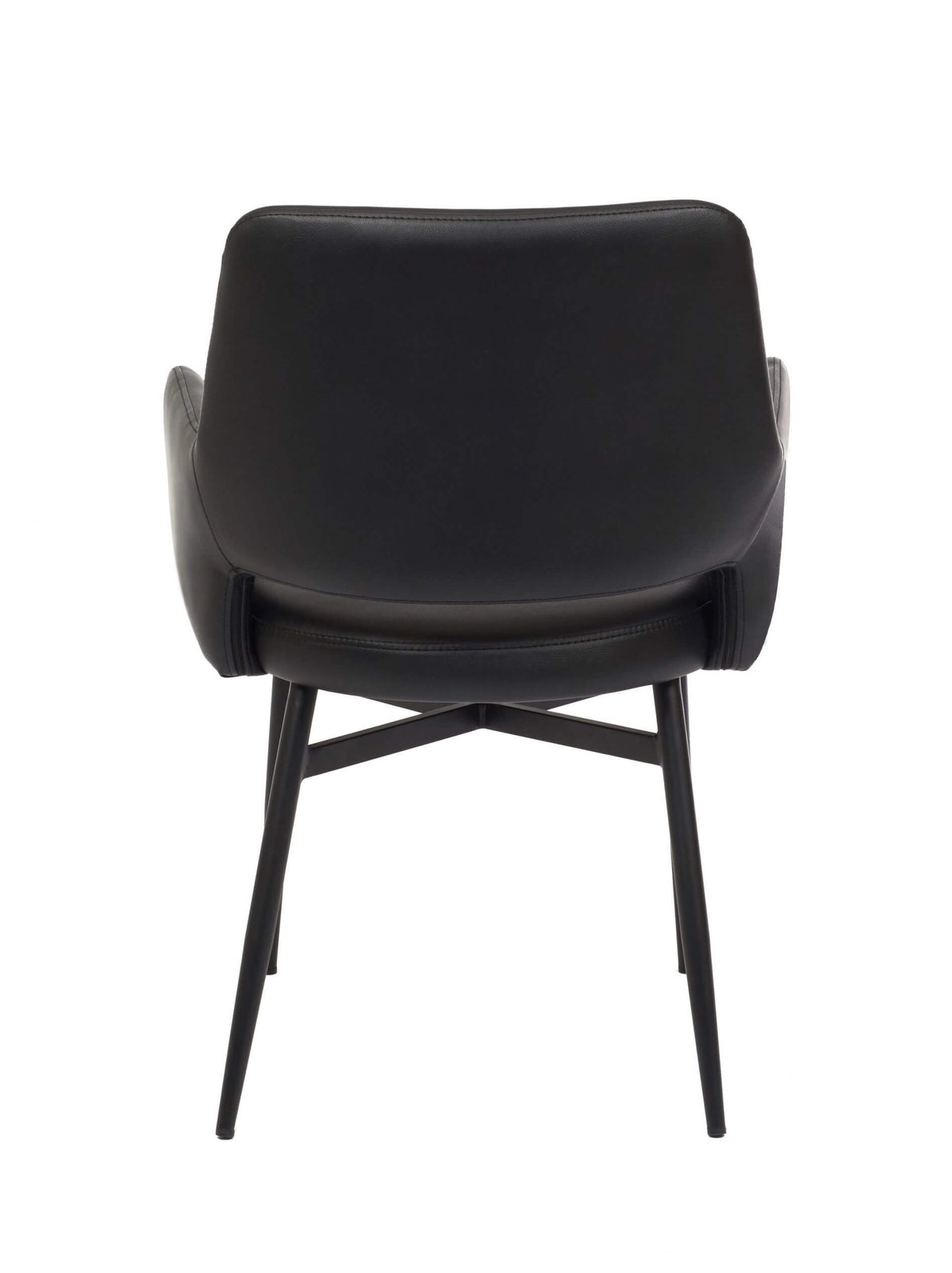 FURNISHINGS MATE ISAAC CHAIR BLACK SET OF TWO DC T16-BL-BB