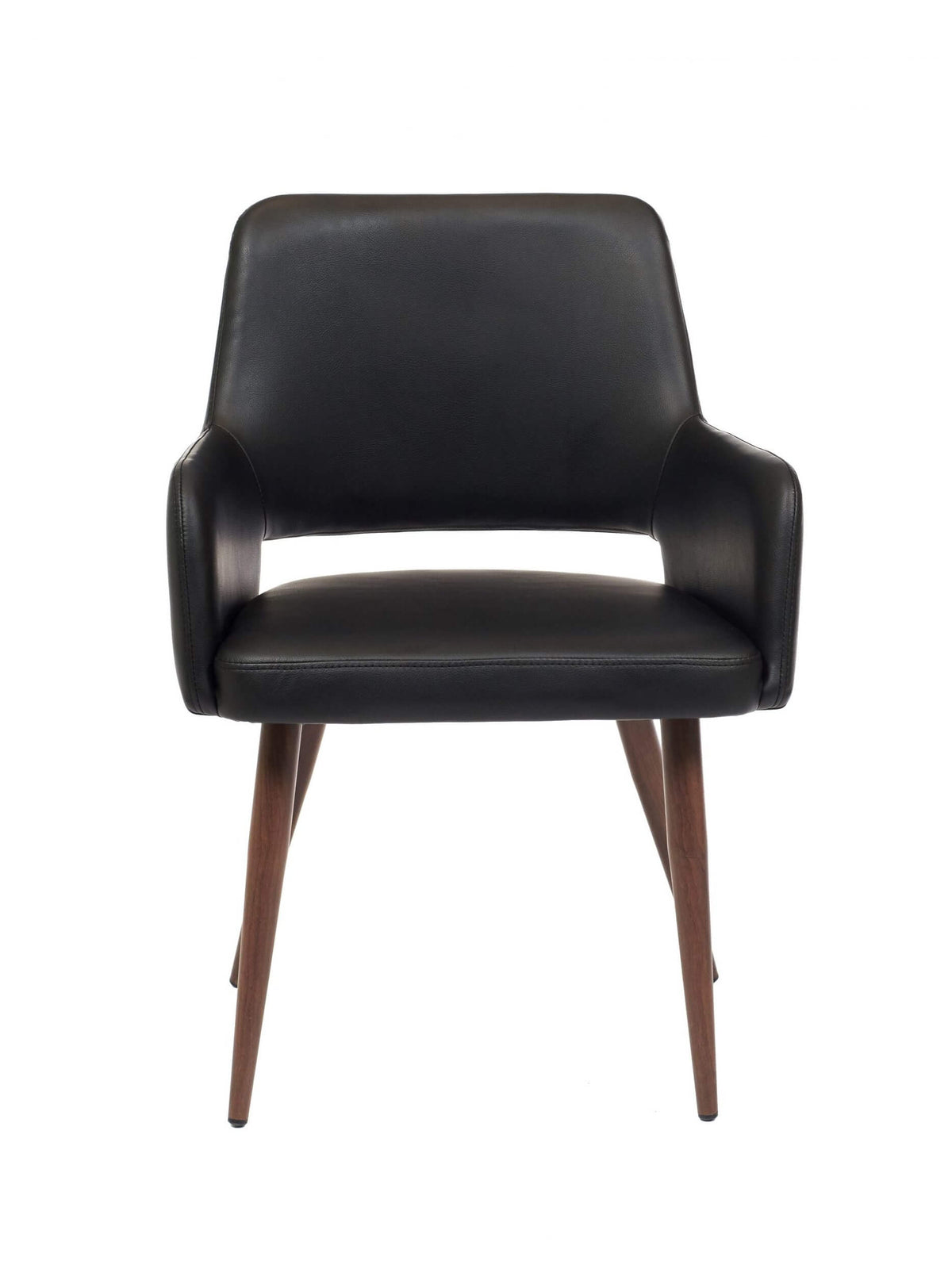 FURNISHINGS MATE ISAAC CHAIR BLACK SET OF TWO DC T16-BL-BW