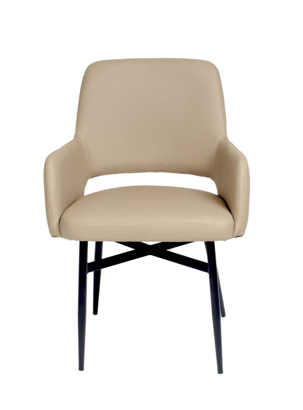 FURNISHINGS MATE ISAAC CHAIR TAUPE SET OF TWO DC T16-LT-BB