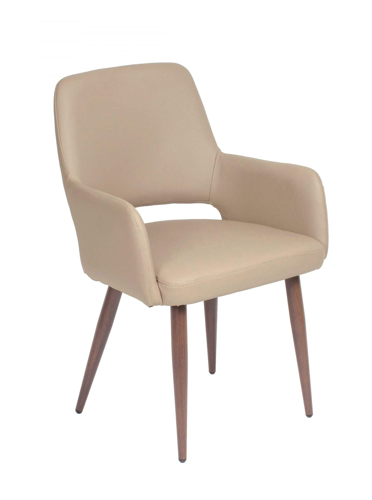 FURNISHINGS MATE ISAAC CHAIR TAUPE SET OF TWO DC T16-LT-BW