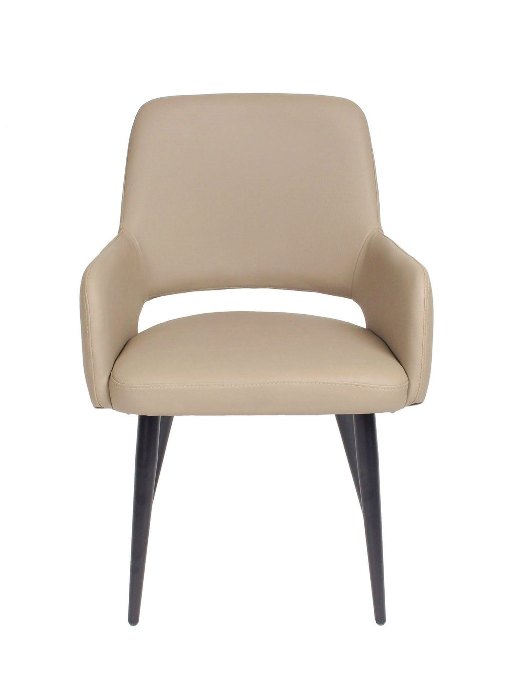 FURNISHINGS MATE ISAAC CHAIR TAUPE SET OF TWO DC T16-LT-MB