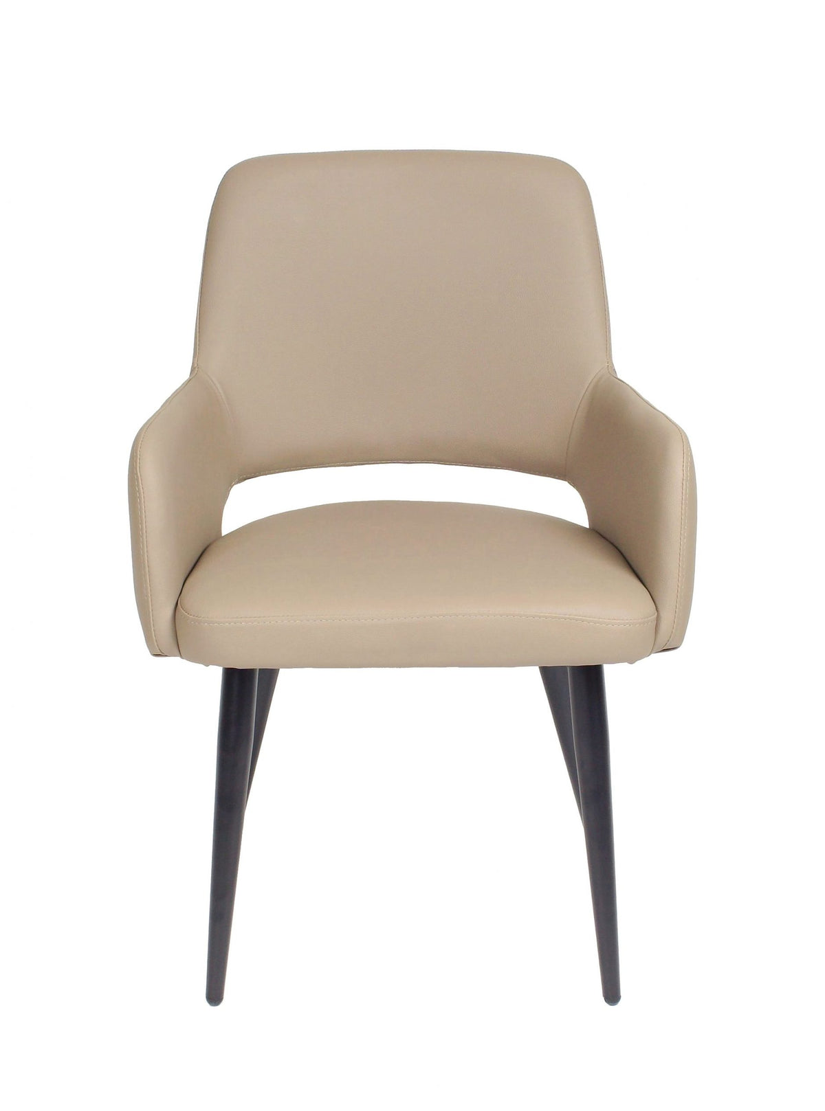 FURNISHINGS MATE ISAAC CHAIR TAUPE SET OF TWO DC T16-LT-MB