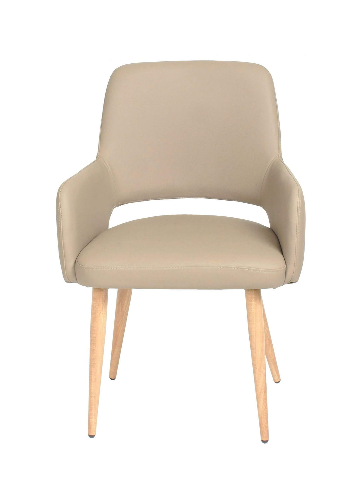 FURNISHINGS MATE ISAAC CHAIR TAUPE SET OF TWO DC T16-LT-WO