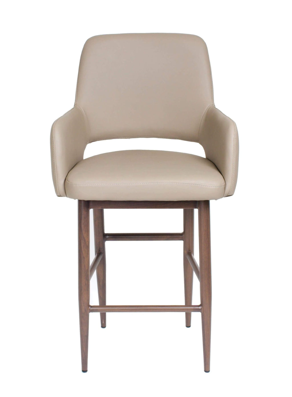 FURNISHINGS MATE ISAAC COUNTER STOOL TAUPE SET OF TWO CS T16-LT-BW