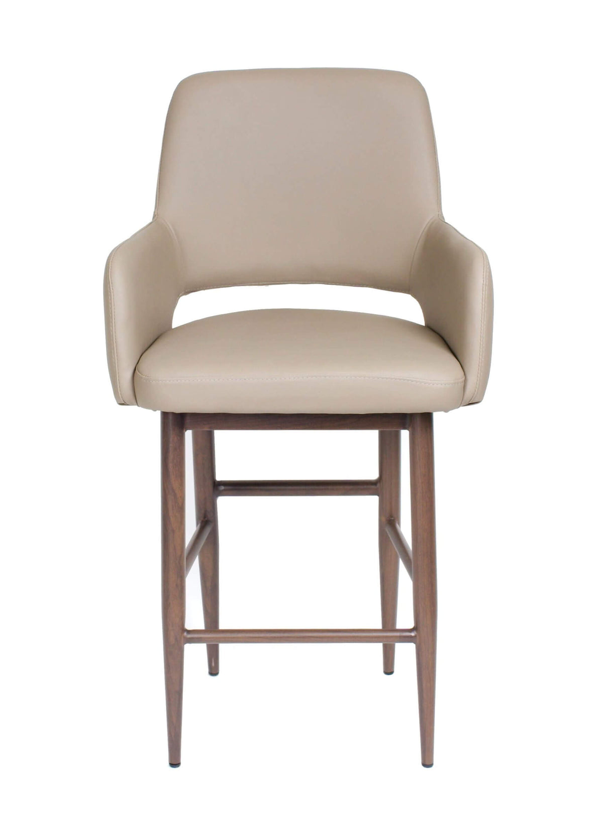 FURNISHINGS MATE ISAAC COUNTER STOOL TAUPE SET OF TWO CS T16-LT-BW
