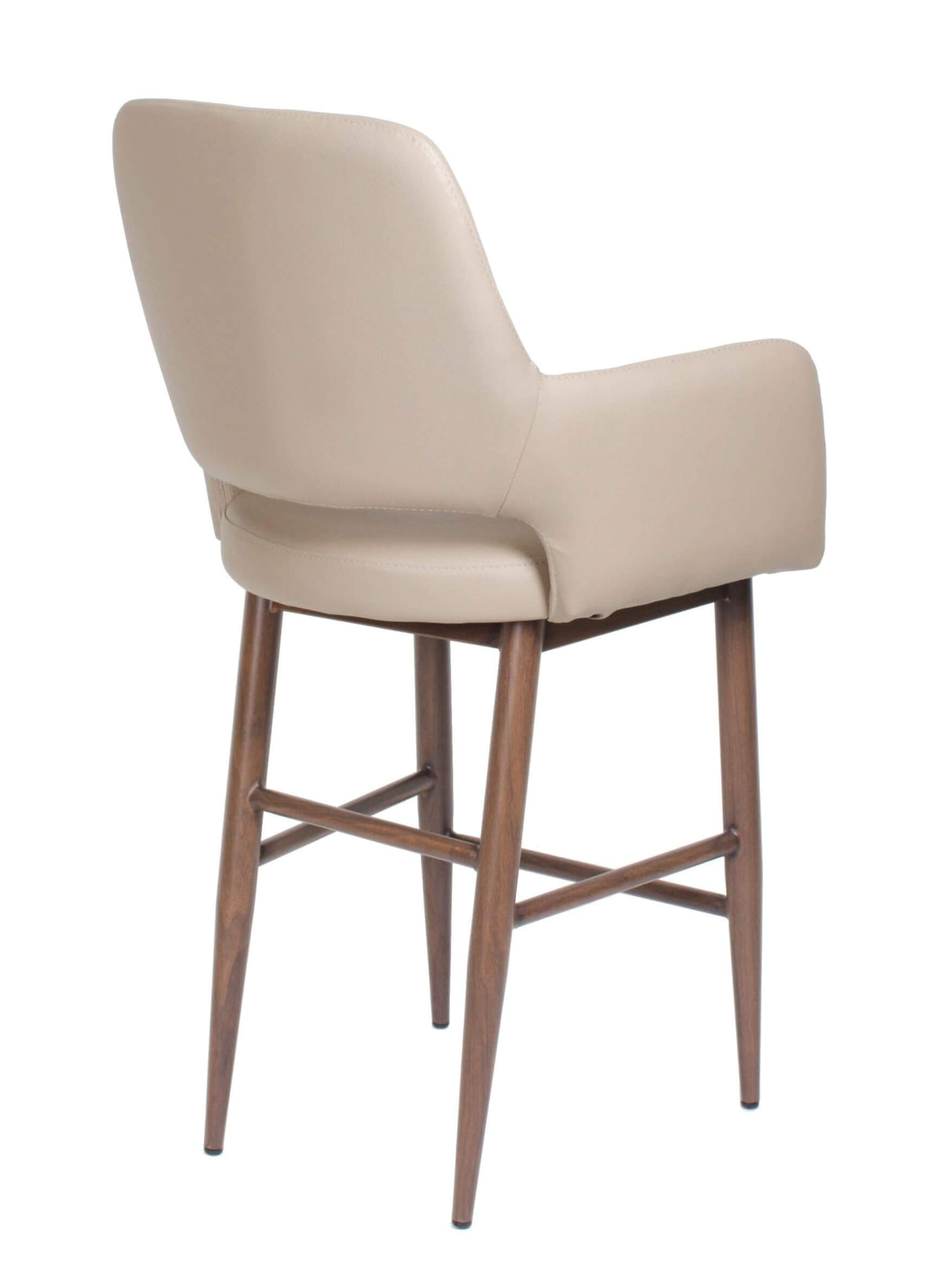 FURNISHINGS MATE ISAAC COUNTER STOOL TAUPE SET OF TWO CS T16-LT-BW