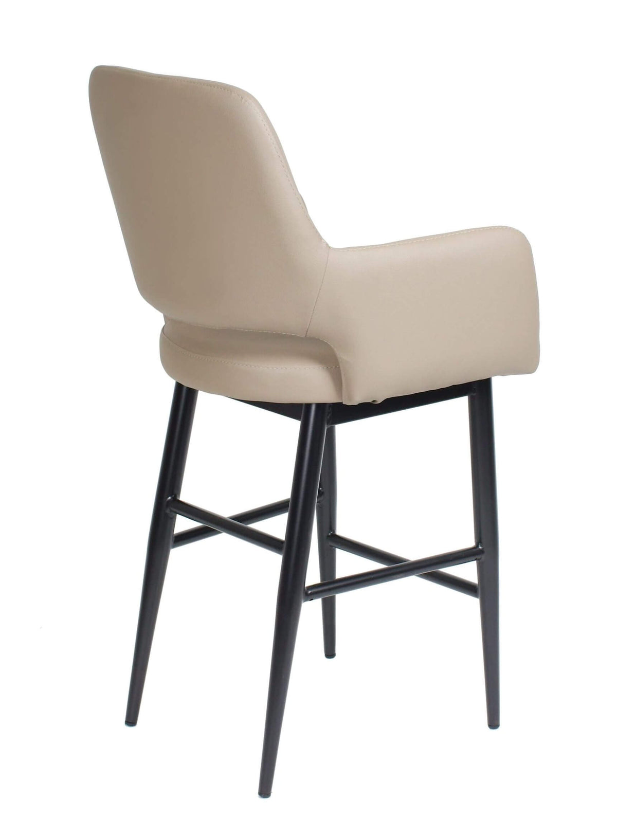 FURNISHINGS MATE ISAAC BAR STOOL TAUPE SET OF TWO BS T16-LT-MB