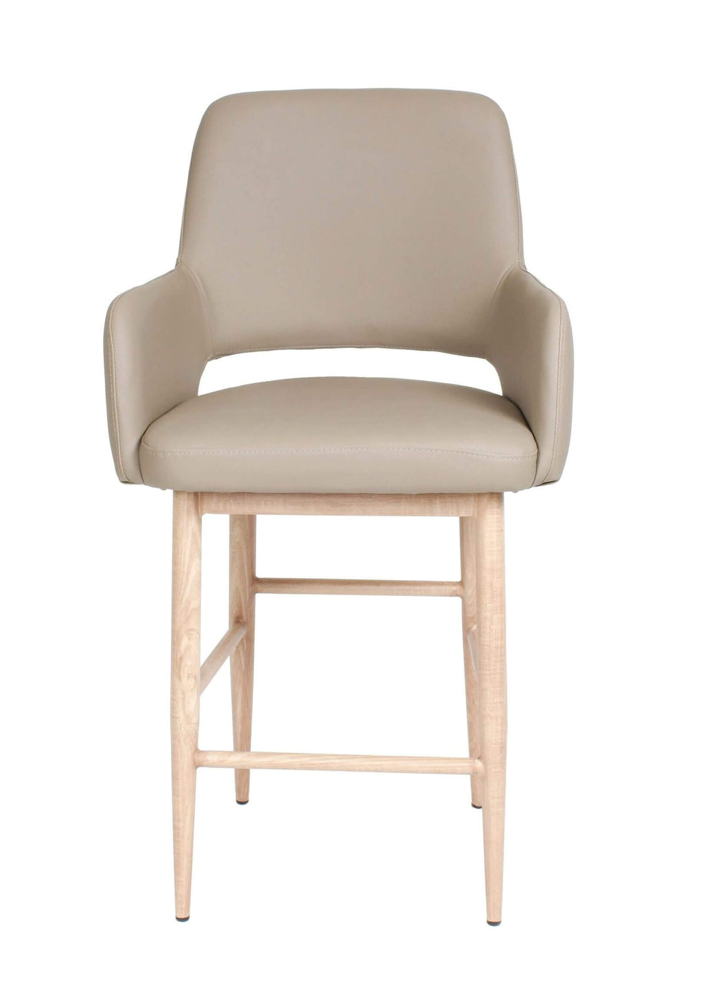 FURNISHINGS MATE ISAAC BAR STOOL TAUPE SET OF TWO BS T16-LT-WO