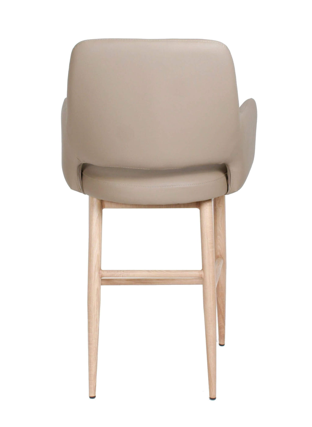 FURNISHINGS MATE ISAAC BAR STOOL TAUPE SET OF TWO BS T16-LT-WO