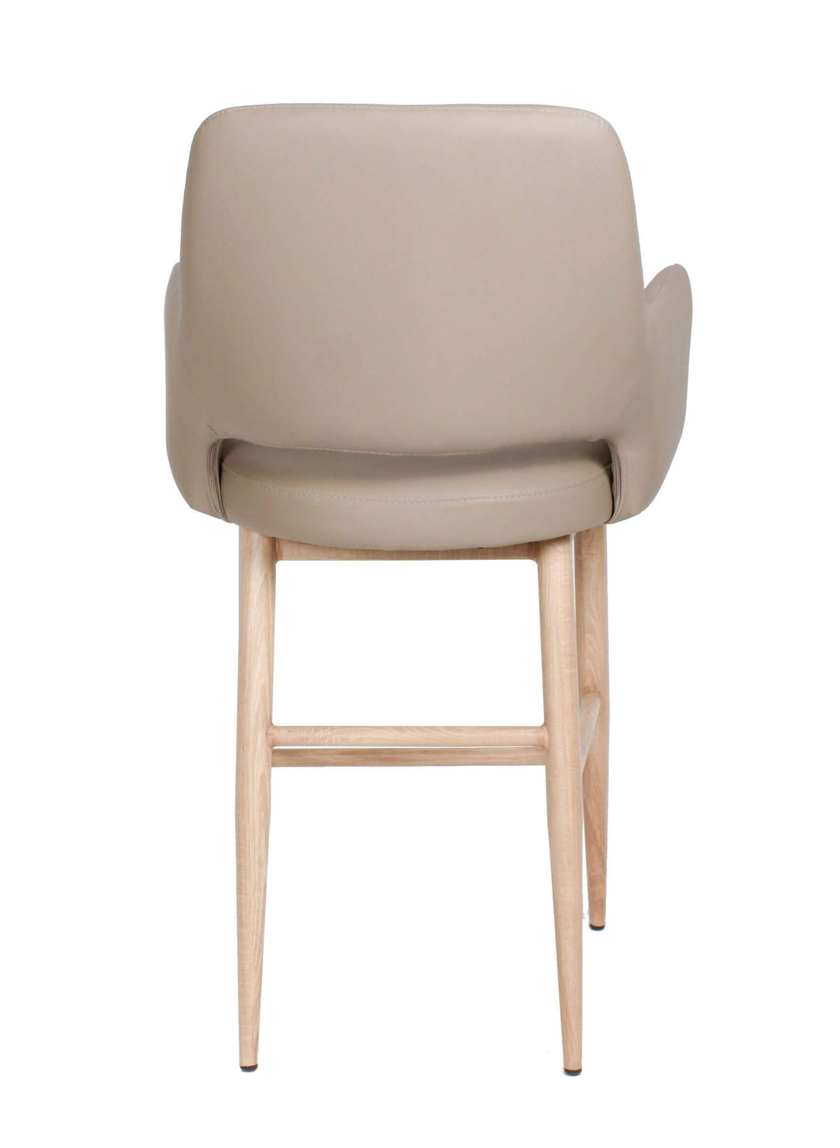 FURNISHINGS MATE ISAAC BAR STOOL TAUPE SET OF TWO BS T16-LT-WO