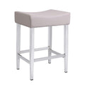 FURNISHINGS MATE JACK COUNTER STOOL OATMEAL SET OF TWO CS 402-OM-CHR