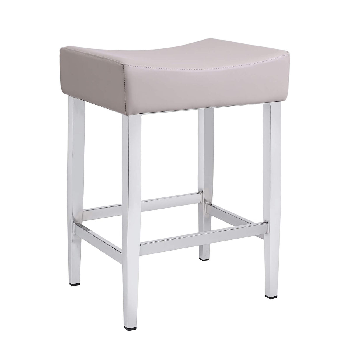 FURNISHINGS MATE JACK COUNTER STOOL OATMEAL SET OF TWO CS 402-OM-CHR