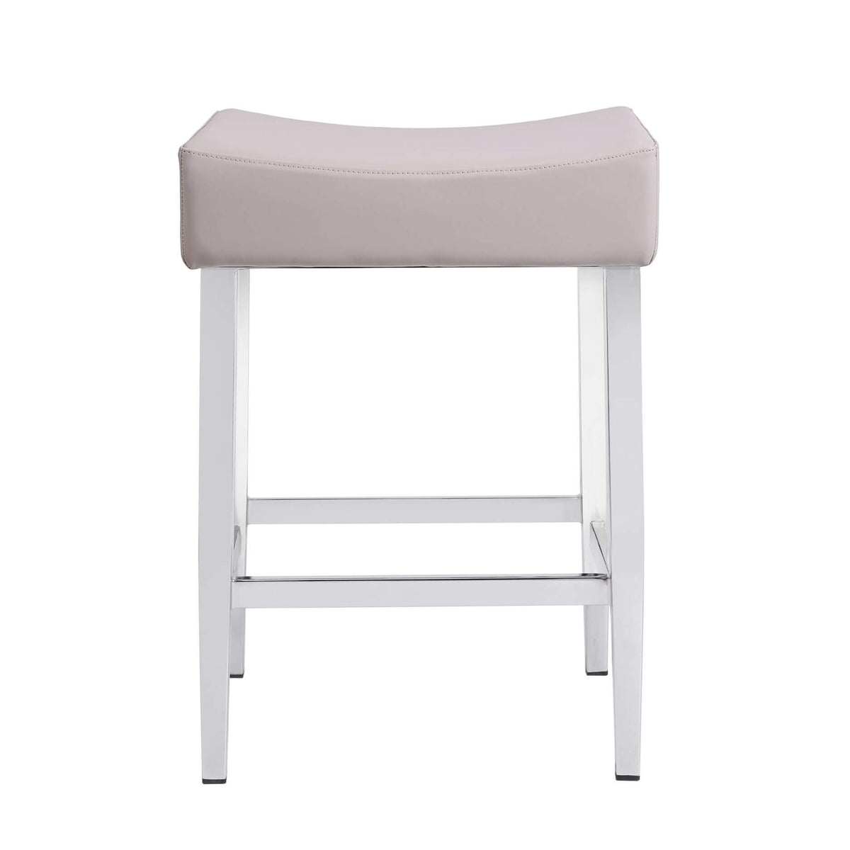 FURNISHINGS MATE JACK COUNTER STOOL OATMEAL SET OF TWO CS 402-OM-CHR