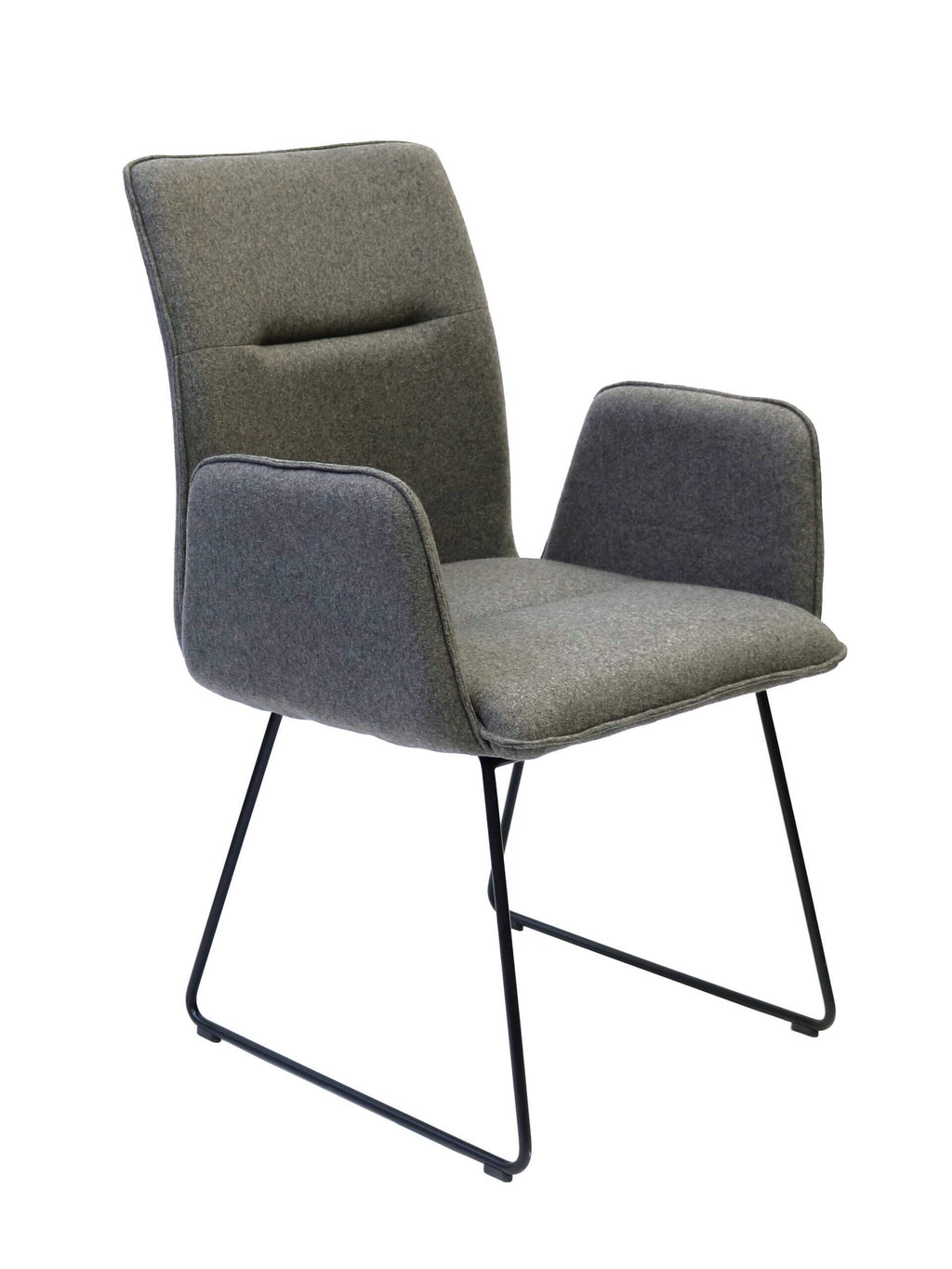 FURNISHINGS MATE JACOB CHAIR SLATE SET OF TWO DC 621-SL-SLED