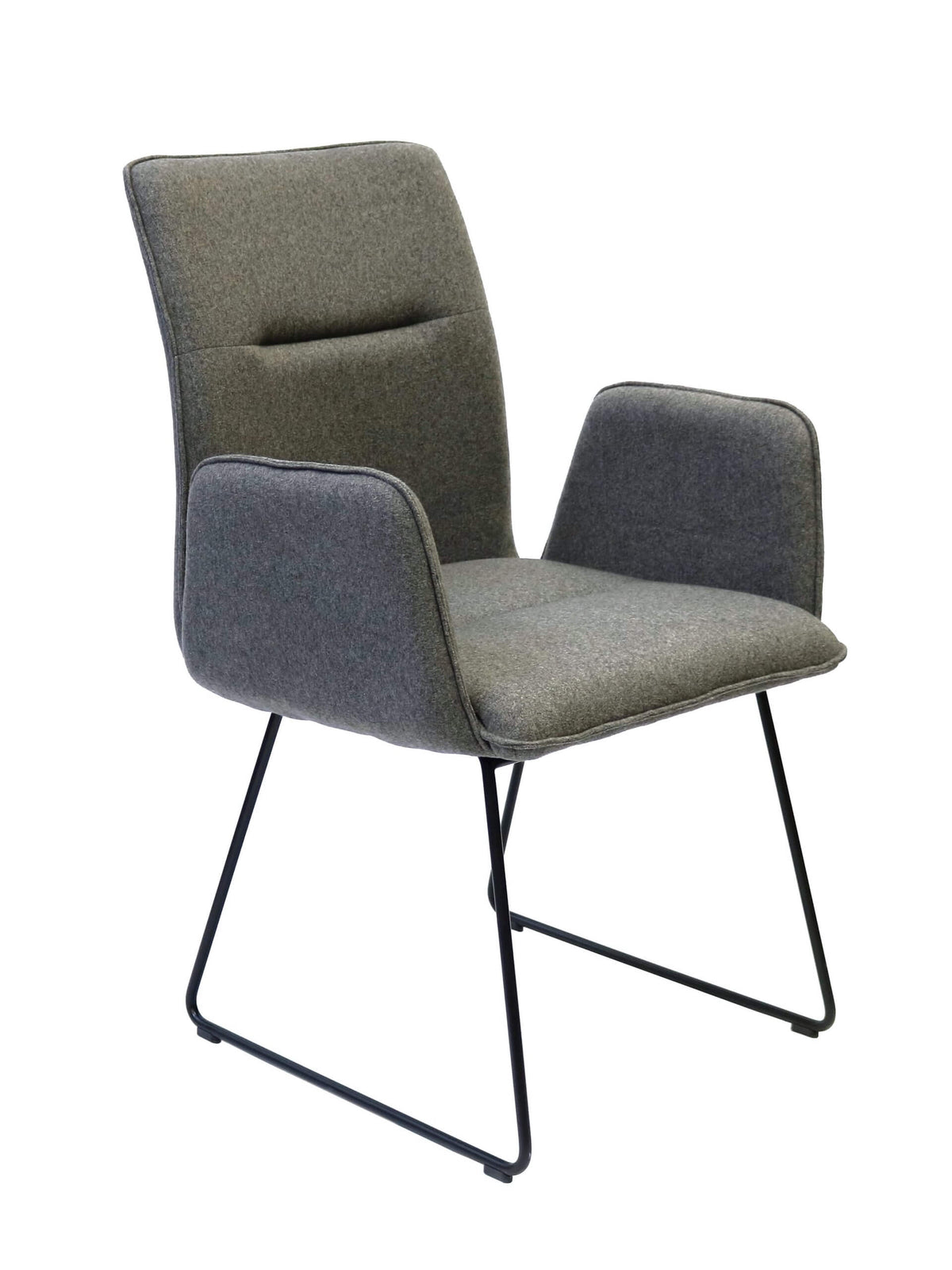 FURNISHINGS MATE JACOB CHAIR SLATE SET OF TWO DC 621-SL-SLED