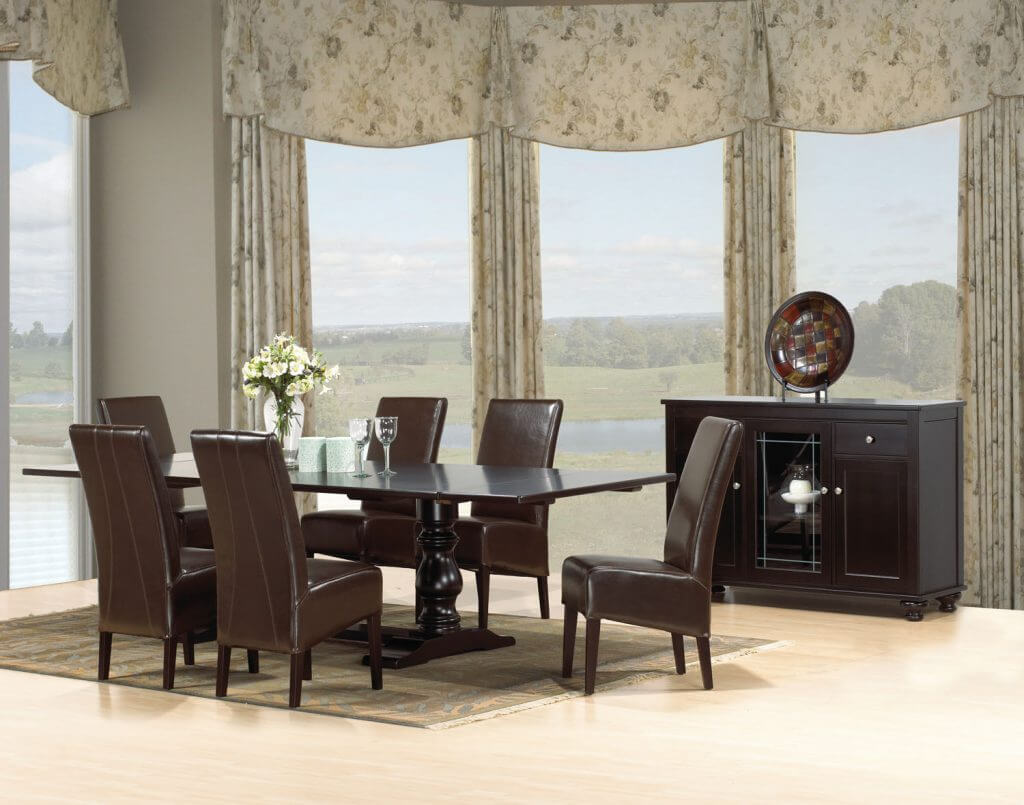 CARDINAL WOODCRAFT JAMESTOWN DOUBLE PEDESTAL TABLE