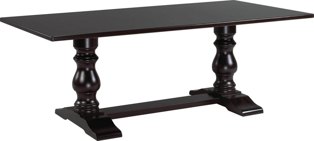 CARDINAL WOODCRAFT JAMESTOWN DOUBLE PEDESTAL TABLE