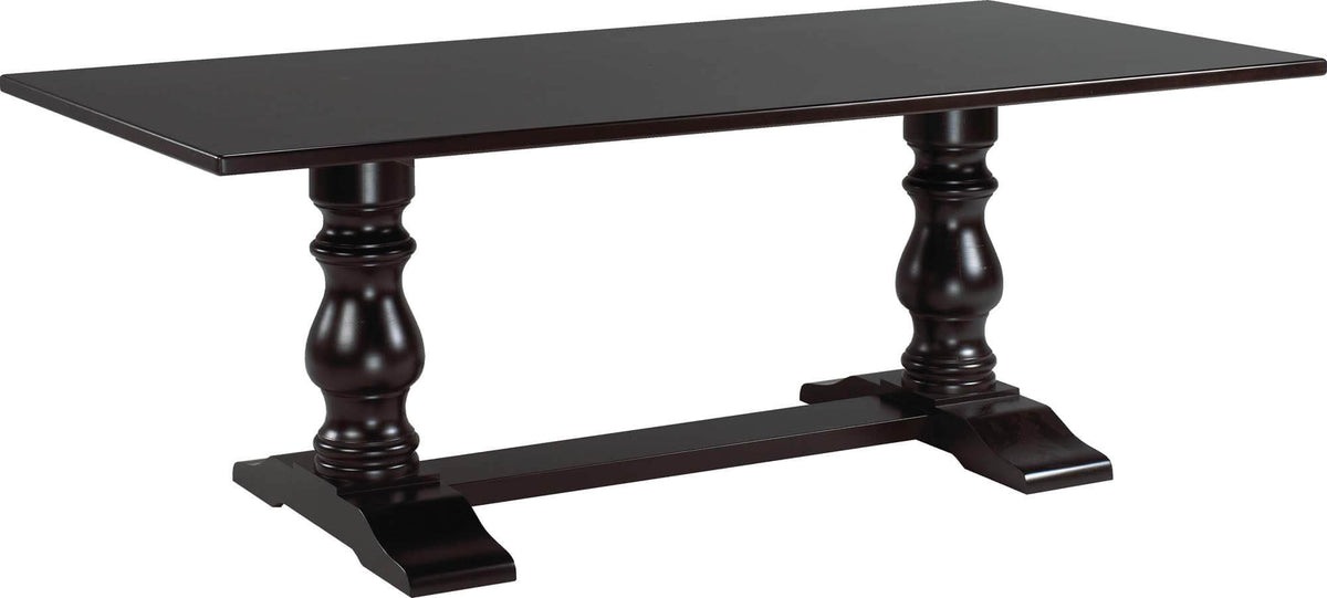 CARDINAL WOODCRAFT JAMESTOWN DOUBLE PEDESTAL TABLE